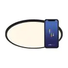 Nordlux Oja Smart 60 Luce da soffitto Metallo Nero 30W 3500lm - 827-865 Regolabile Bianca | 600mm - Wifi e Blutooth Dimmerabile